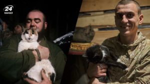 Бойові котики: як українські захисники ділять окопні будні з пухнастими побратимами