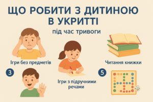 Що робити з дитиною в укритті під час тривоги