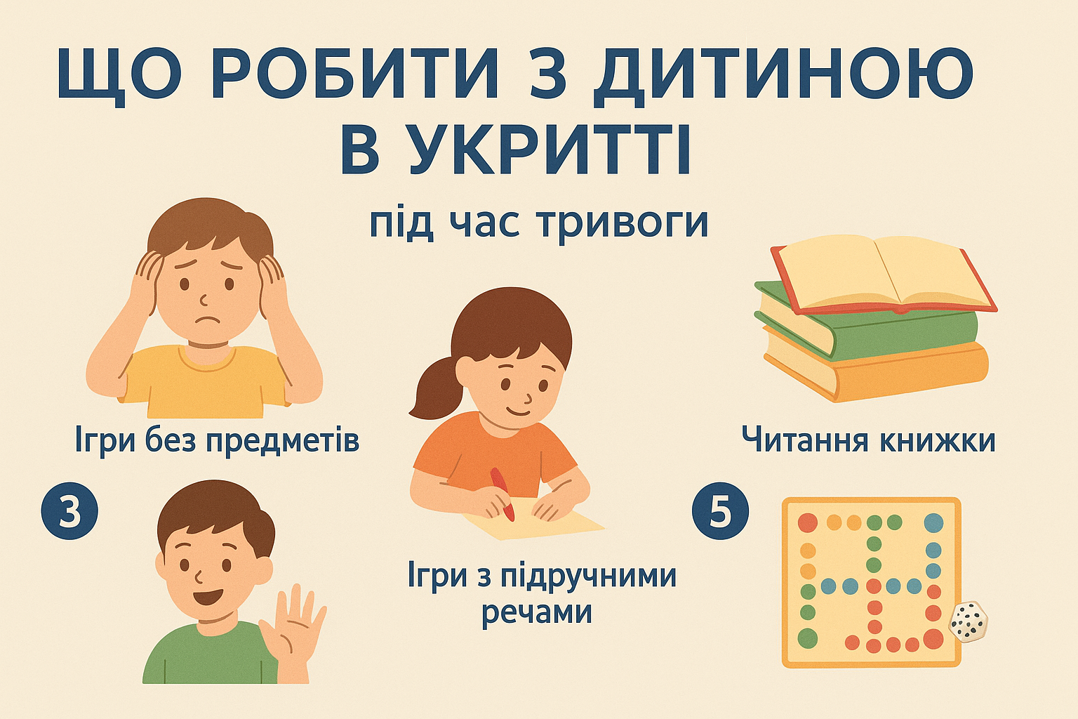 Що робити з дитиною в укритті під час тривоги